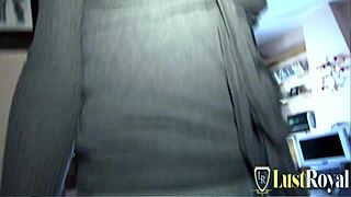 Can you believe this young blonde in sexy stockings blows cock and gets fucked hard?