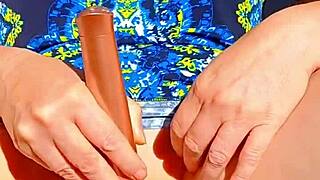 mature vibes fingers and spreads her bald cunt