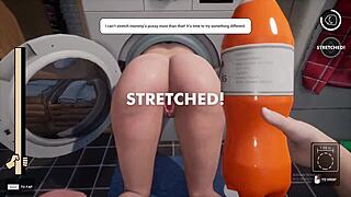 Stepmom got stuck in the washing machine game