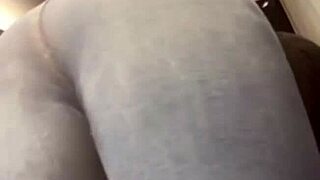 Fucking in public close-up with shaved pussy