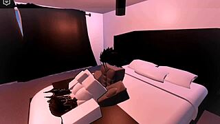 Fucking a fierce shark girl in the Roblox condo!