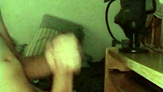 a jerk-off on a rainy day with monster cock