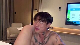 Hot asian guy slowly licks pussy and fucks passionately