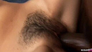 petite teen seduces step-dad in interracial story