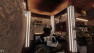 My bunny HG pretended to need help just to get fucked by my demon dick