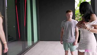 Perfect step moms take turns blowing their step sons - cory chase - taboo heat luke longly