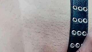 Belt Punishes Pussy Firmly