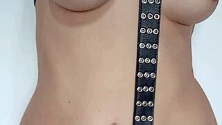 Belt Punishes Pussy Firmly