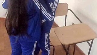 Wtf so cute but shes not innocent anymore hot student taking private lessons with her classmate and he fucks her right in the classroom