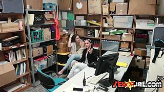 The lovely brunette teen got punished in the ass by the officer's hard piston.