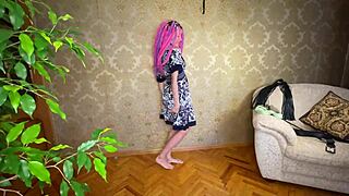 we film crazy vacation video with hard spanking