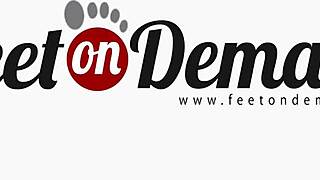 Jamie says, 'Watch my boyfriend footfuck me.'