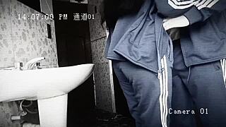 Students Fucking In Bathroom: Cute Girl Banged By Classmate During Break, Slutty Schoolgirl's Tasty Ass