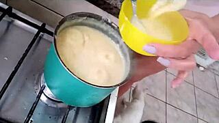 sarah rosa cozinha sexy mingau de fub� com queijo