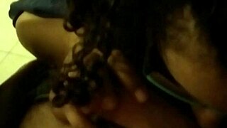 curly girl sucking secretly