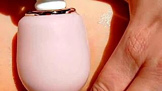 mature vibes fingers and spreads her bald cunt