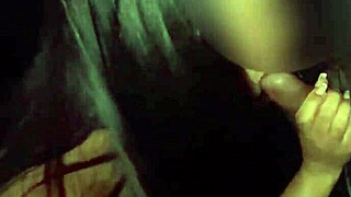 wife grinding black cock bareback in glory hole