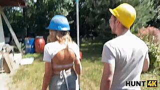 Sexy Fanta Sie Fucks The Old Hunter In Public For Her Salary