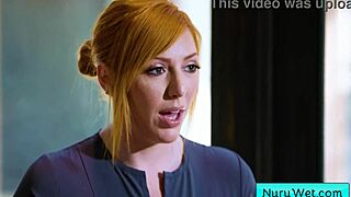 Sexy Big Tit Blonde Masseuse Explains Her Client What A Nuru Massage Is - Lauren Phillips David Lee!