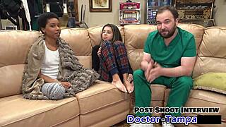 Dr. Tampa has Aria Nicole try a foley catheter