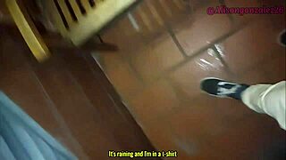 my best friend swallows everything on the balcony, neighbor almost discovers us alisongonzalez26