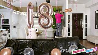 Athena Faris celebrates her eighteenth birthday with taboo fun