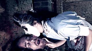 Brunette Teases Big Cock With Blowjob Leading To Facial Cumshot In Shades Of Heaven Part 7