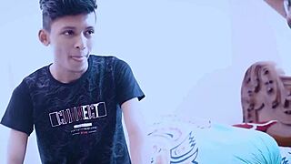 18 year old Indian amateur with college teacher and stepbrother sex