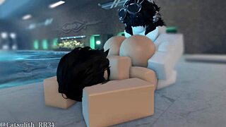 Alone In The Indoor Pool With A Shy Girl, It Turns Into Rough Sex With Follower 11