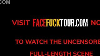 Massive tits latina slut drooling deep throat big cock american