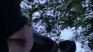 Watch This Sexy BBW Take Sunset Backshots In The Forest!