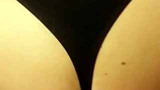 Intense Cumshot Lands Directly On Amateur Wife's Ass In This Hot Scene.