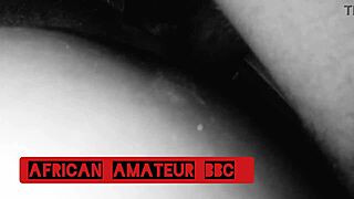 Ebony Couple Fucks Big Black Cock