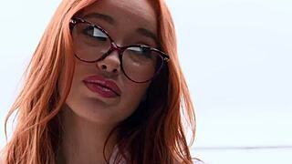 Vixenplus beautiful redhead, do you love riding his massive cock?