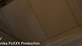 Monika fox enjoys a relaxing shower session