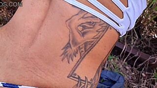 fucking tight ass outdoors with muscular guy