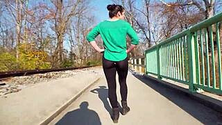 Staged Leggings Rip - Public Flashing Prank