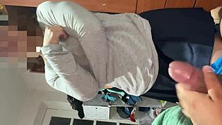 Stepsister enters room without permission, gets ass spanked.