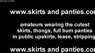 These Tiny 18+ Panties Barely Cover The Petite Teen's Small Tits