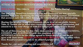 Blonde nikki j rubs her pussy and sucks a cock before she gets banged