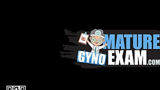 i'm so nervous examining this sporty russian milf anina's shaved pussy in the hospital exam room