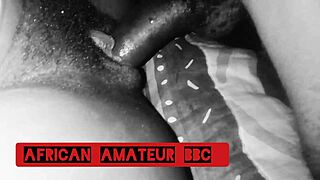 Ebony Couple Fucks Big Black Cock