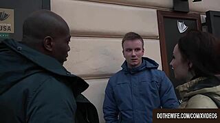 Wife brings husband to watch her with friend