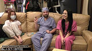 Become Nurse As Blaire Celeste's Mouth Gets Blasted With Huge Load Of Cum?