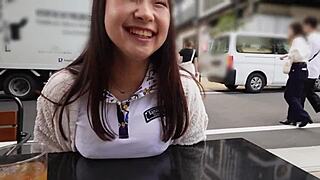 this innocent girl with big breasts is cheating on her boyfriend with a senior colleague