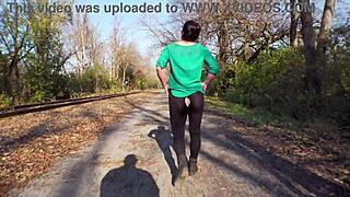 Staged Leggings Rip - Public Flashing Prank