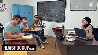 seducing my teacher in the classroom was challenging but i was determined