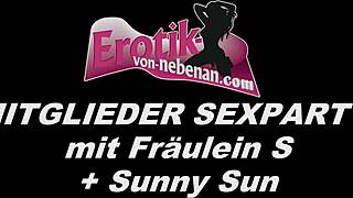 Nemški amaterji uživajo v creampie gangbang zabavah s swingers