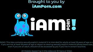 skinny jessica plays solo with her tits in stockings