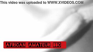 Ebony Couple Fucks Big Black Cock